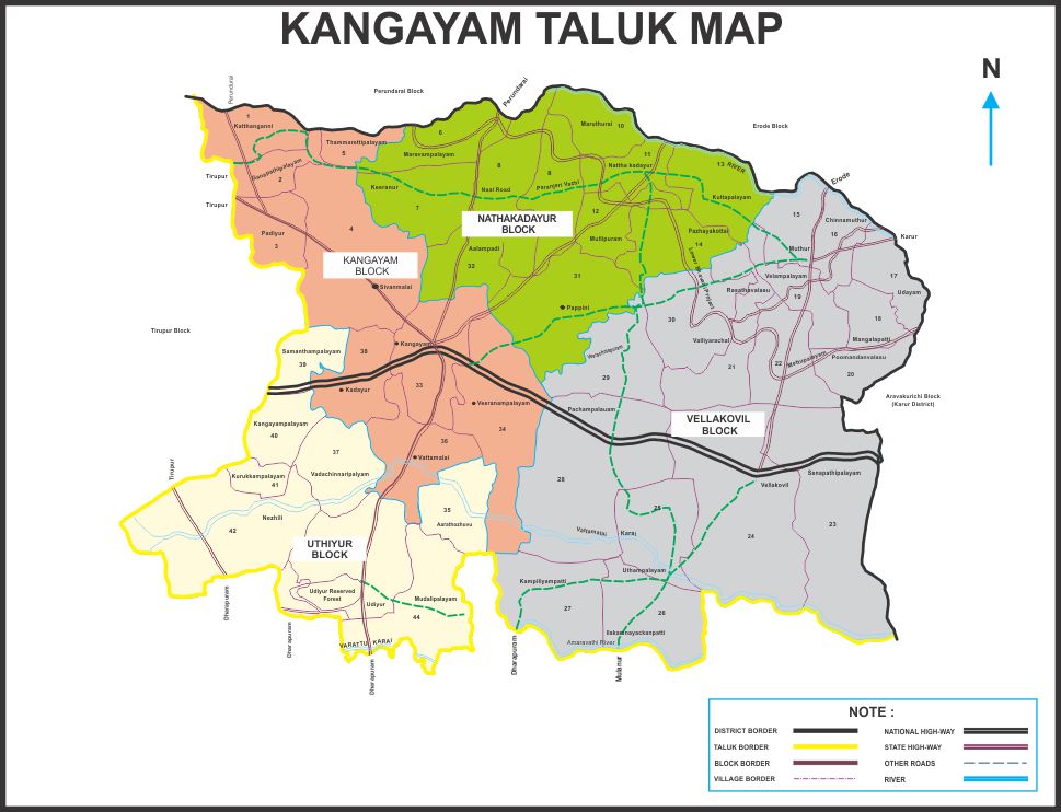 Kangayam Map